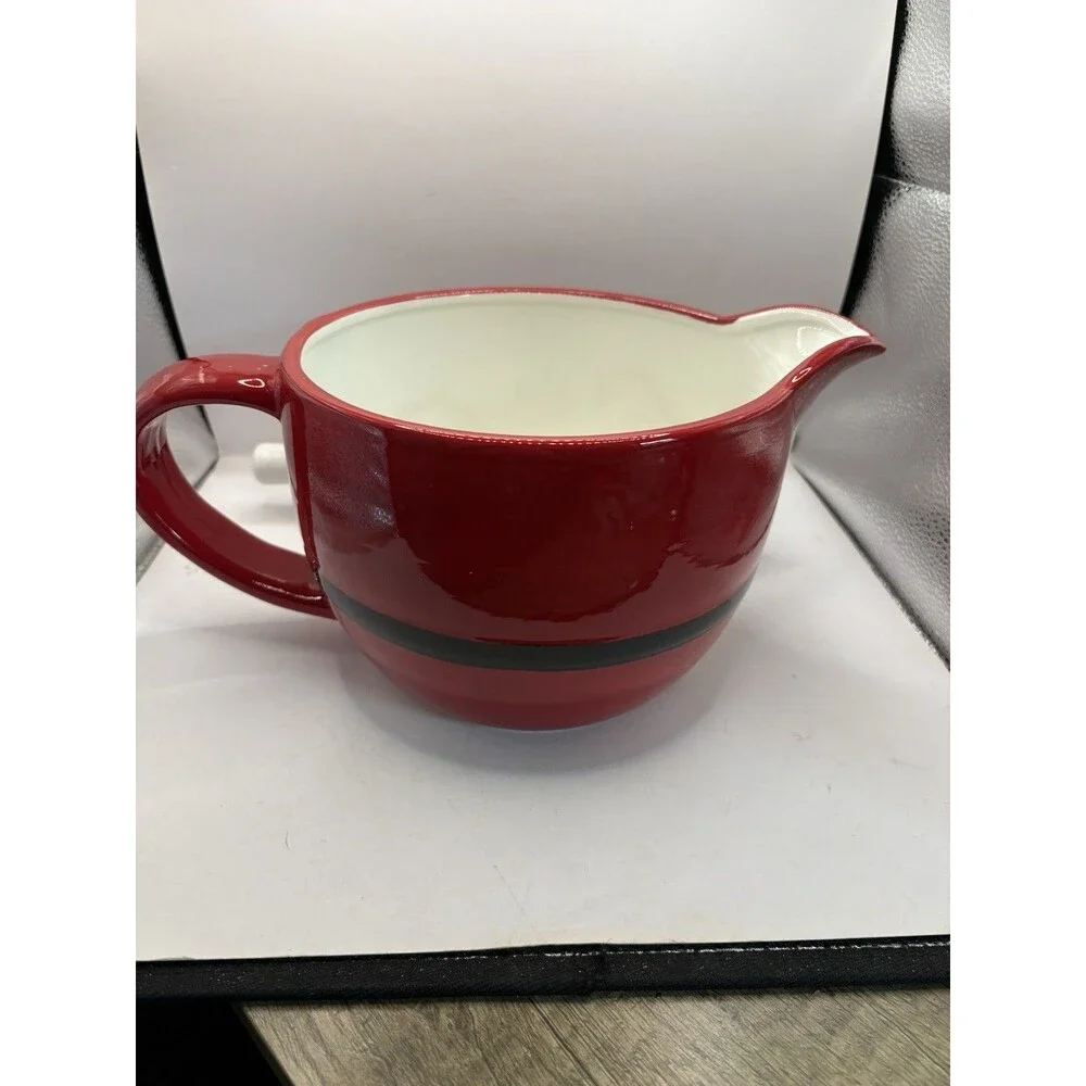 Global Design Connections Mrs. Claus Batter Bowl With Whisk NIB